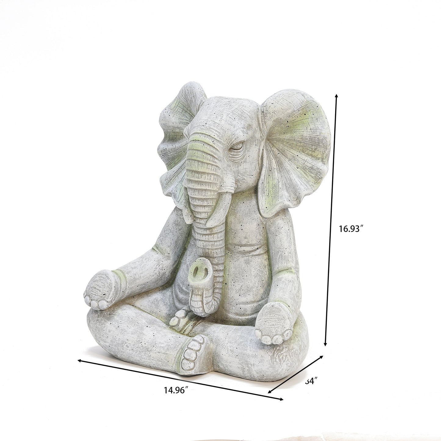 Quiet Moment Elephant MgO Garden Statue