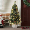 4Ft Pre-Lit Artificial Pine Tree Potted