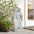 Off White Polyresin Holy Family 1.6-Feet Tall Statue
