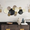 Multi-Color Coastal Abstract 47.25-Inch Wide Metal Wall Decor