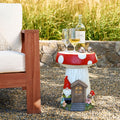 Gnome Mushroom MgO Indoor and Outdoor Sculpture Side Table
