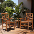 Carmel Solid Wood Outdoor Dining Chair, Set of 2