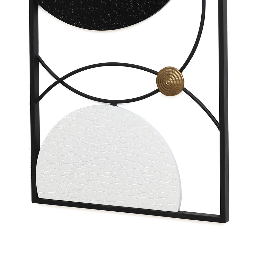 Modern Minimalist Iron Wall Art Set – Abstract Planetary Orbit Design
