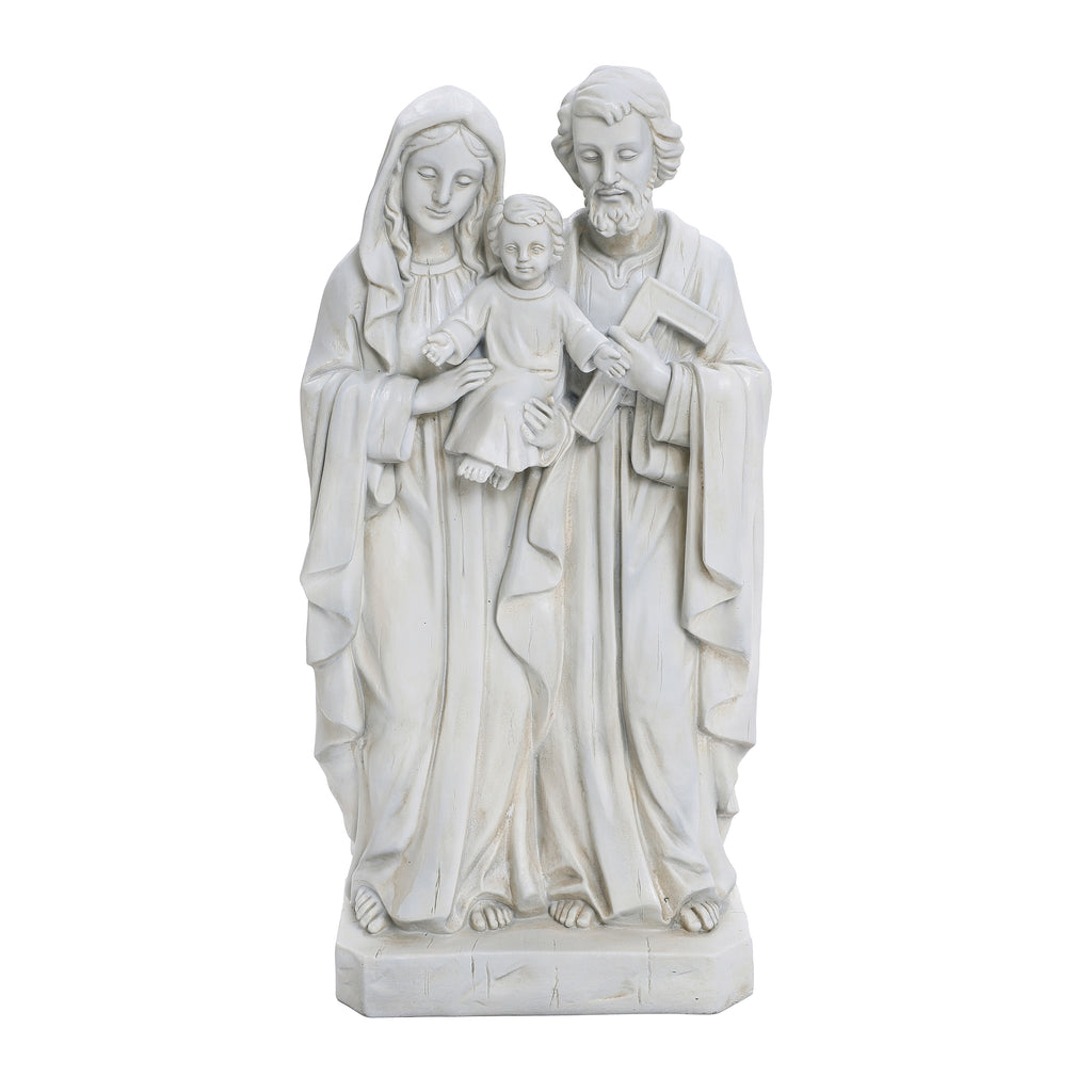 Off White Polyresin Holy Family 1.6-Feet Tall Statue