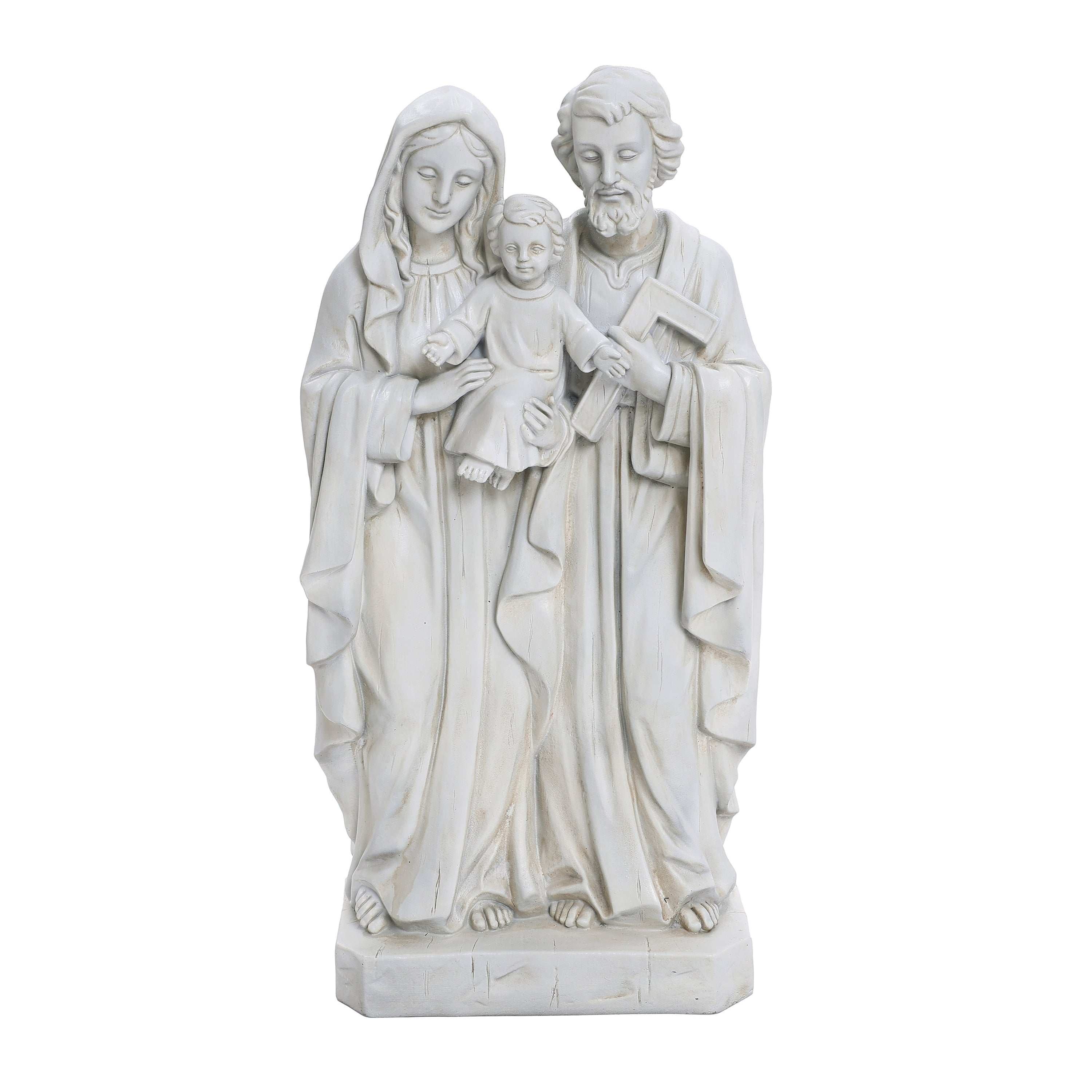 Off White Polyresin Holy Family 1.6-Feet Tall Statue
