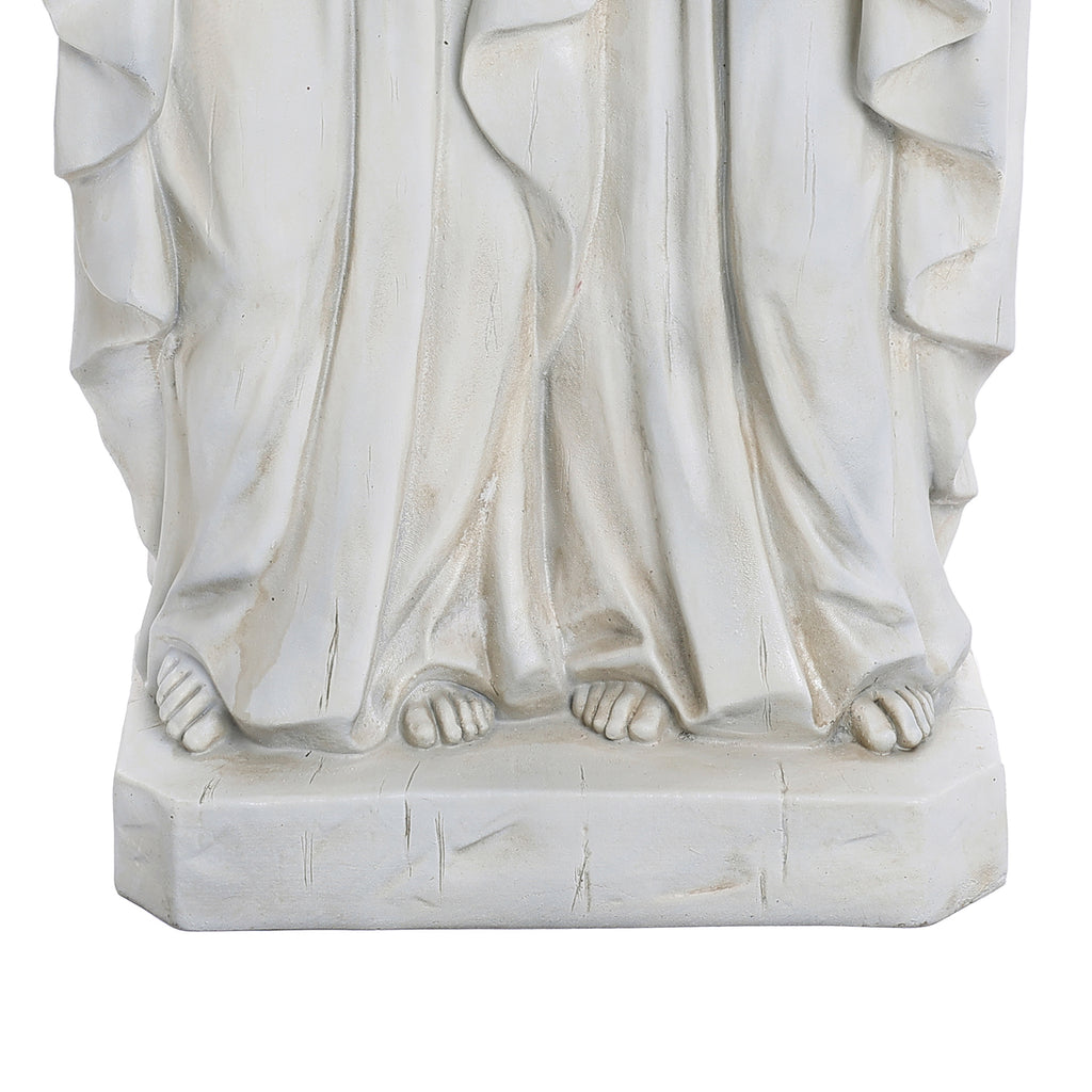 Off White Polyresin Holy Family 1.6-Feet Tall Statue