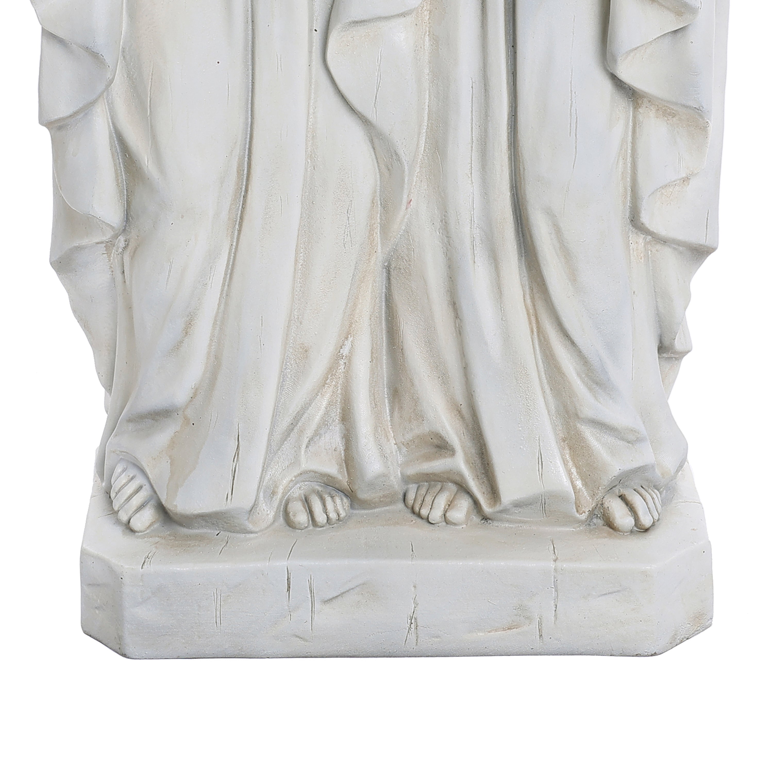Off White Polyresin Holy Family 1.6-Feet Tall Statue