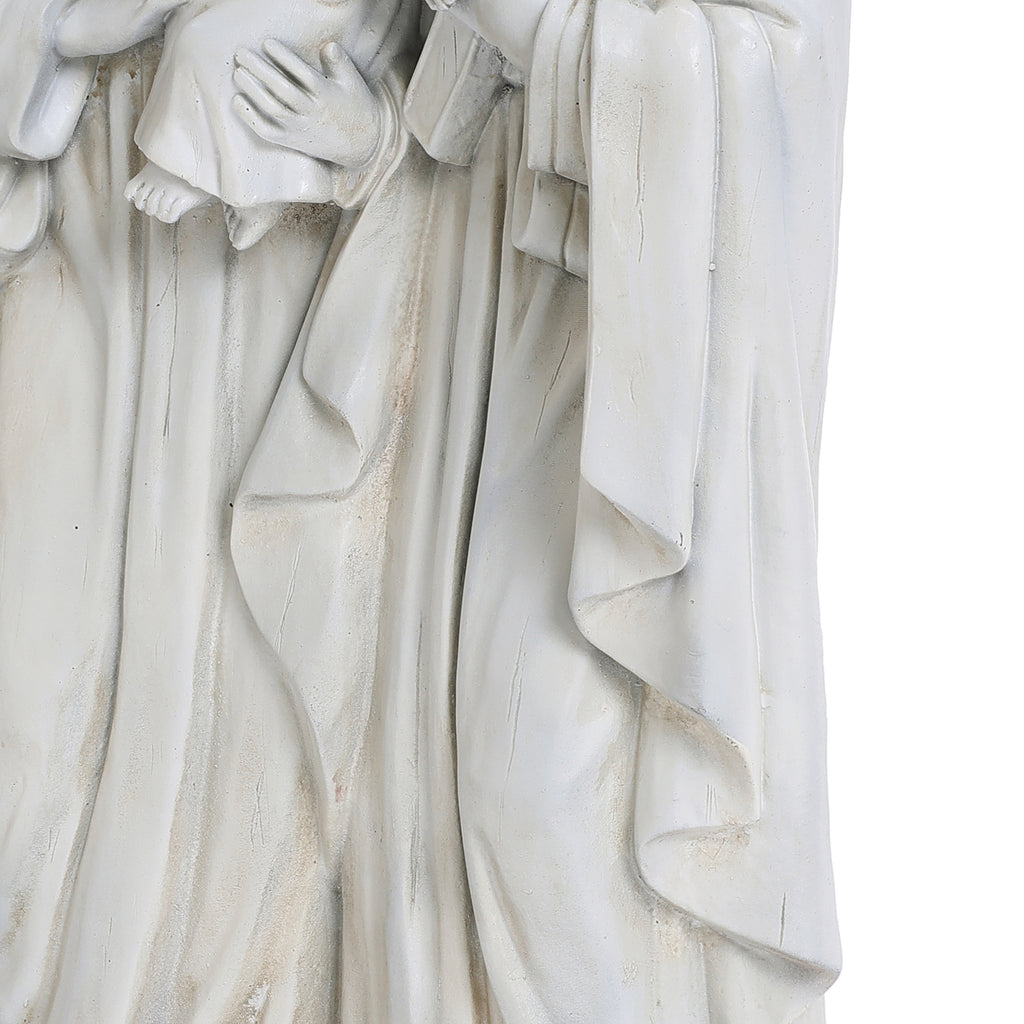 Off White Polyresin Holy Family 1.6-Feet Tall Statue