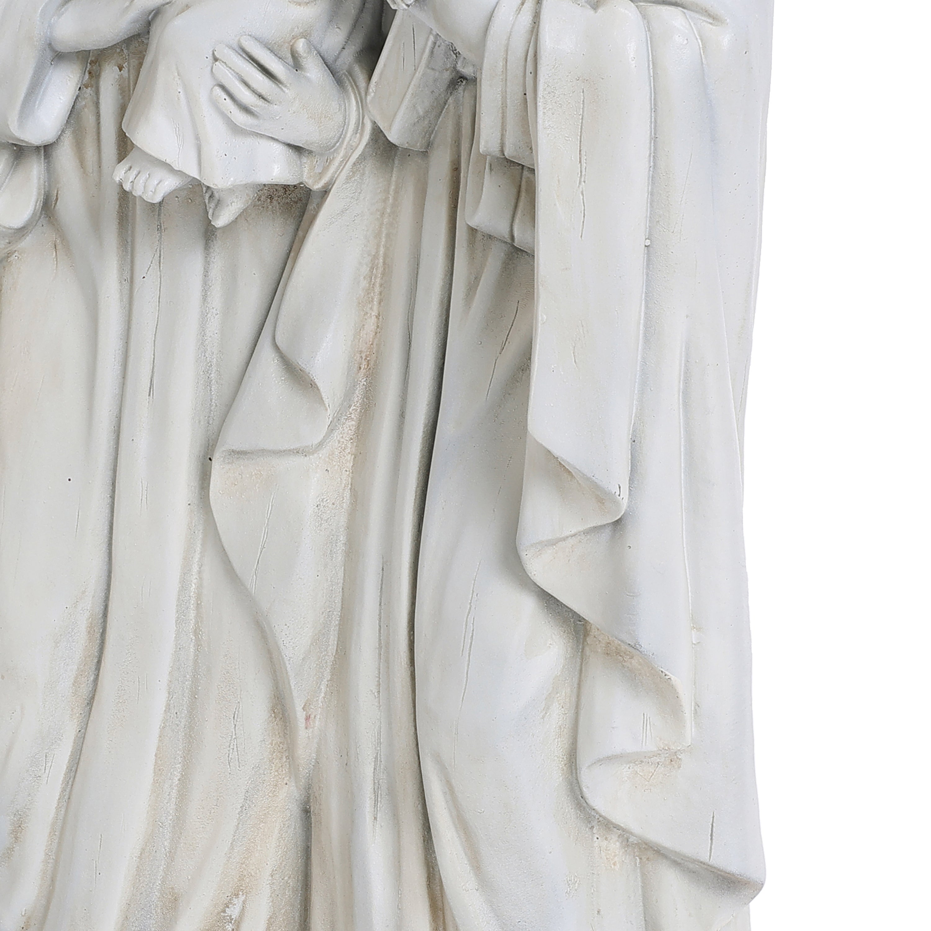 Off White Polyresin Holy Family 1.6-Feet Tall Statue