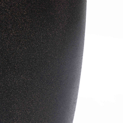 Mod324 Round MgO Accent Side Table, Black & Gold Specks