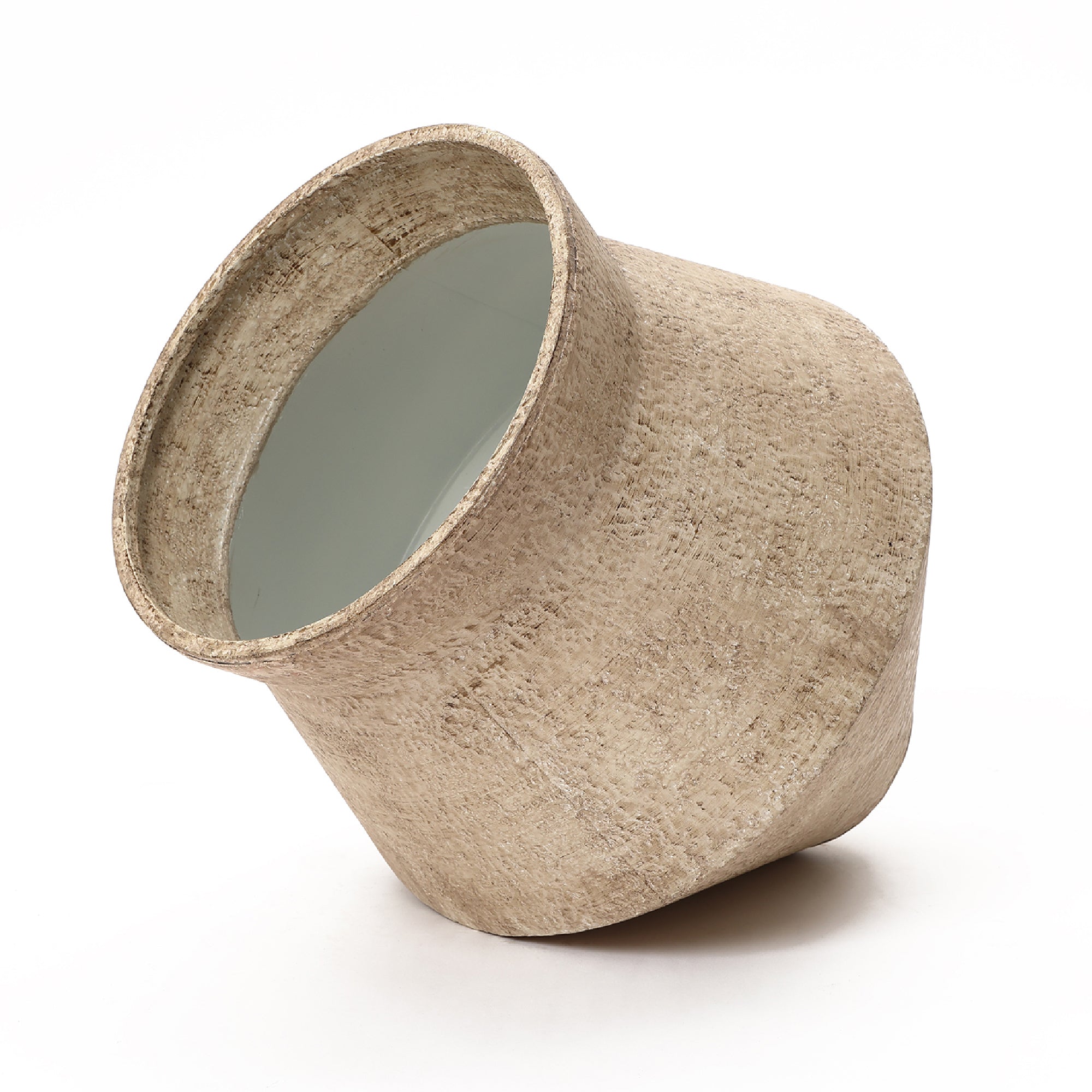 Nordic-Style Iron Plant Stand Set with Ceramic Pots – Modern Minimalist Design