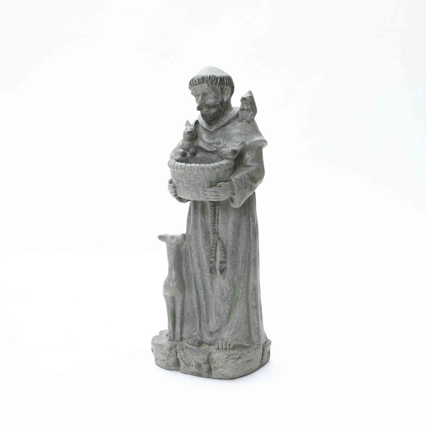 Saint Francis with Birdfeed Garden MgO Statue