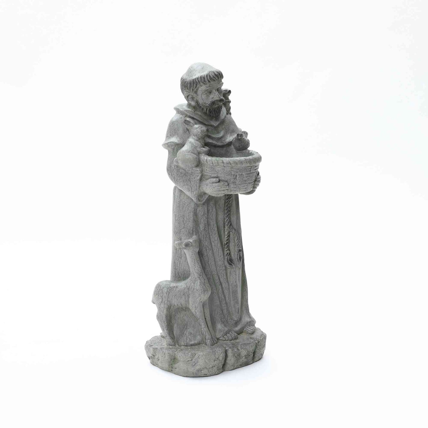 Saint Francis with Birdfeed Garden MgO Statue