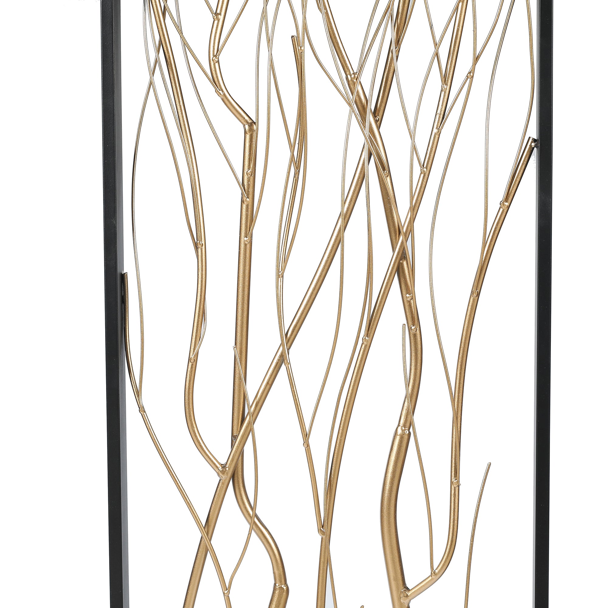 Gold Metal Branch Wall Decor, Set of 2