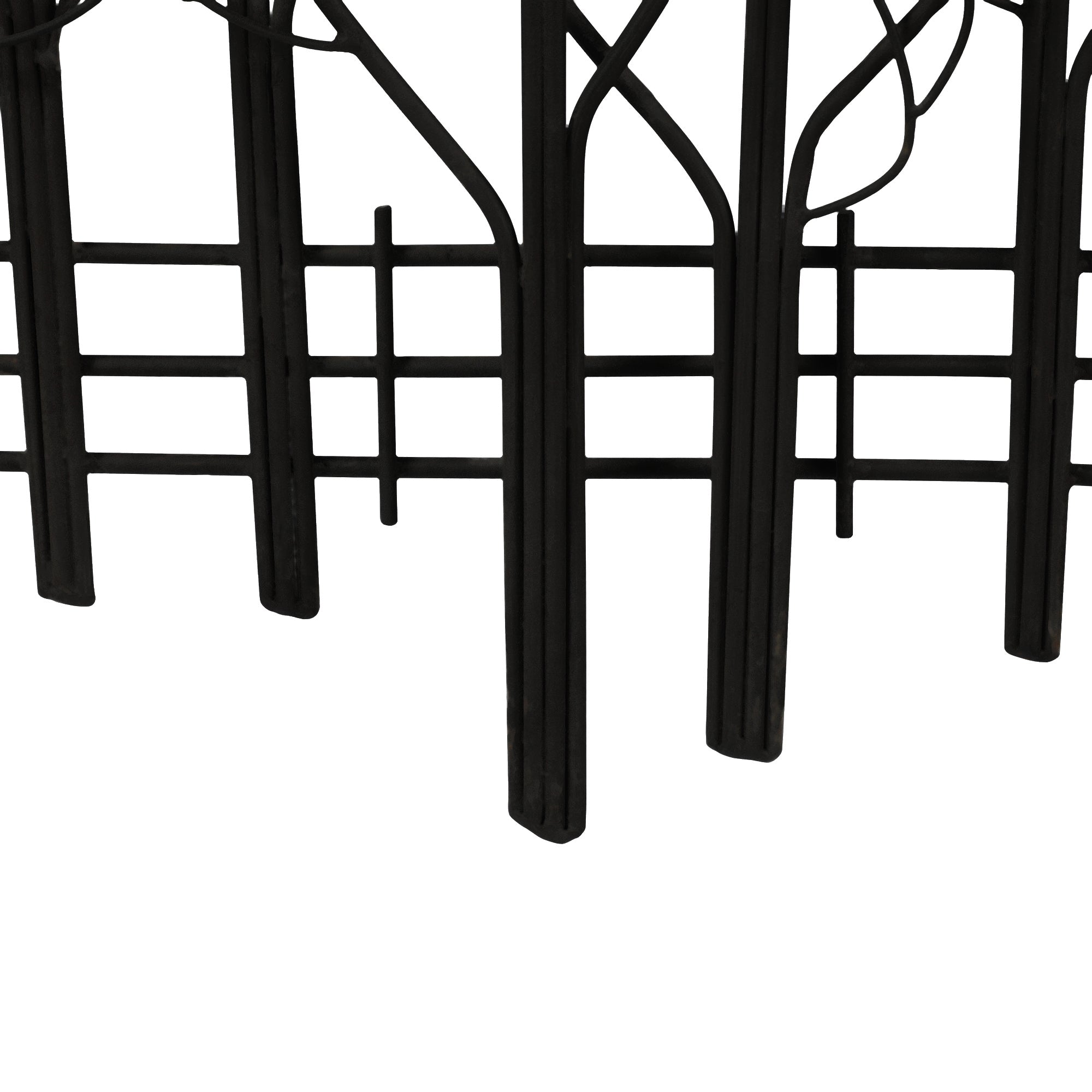 Snowy Black Metal Field of Trees Wall Decor