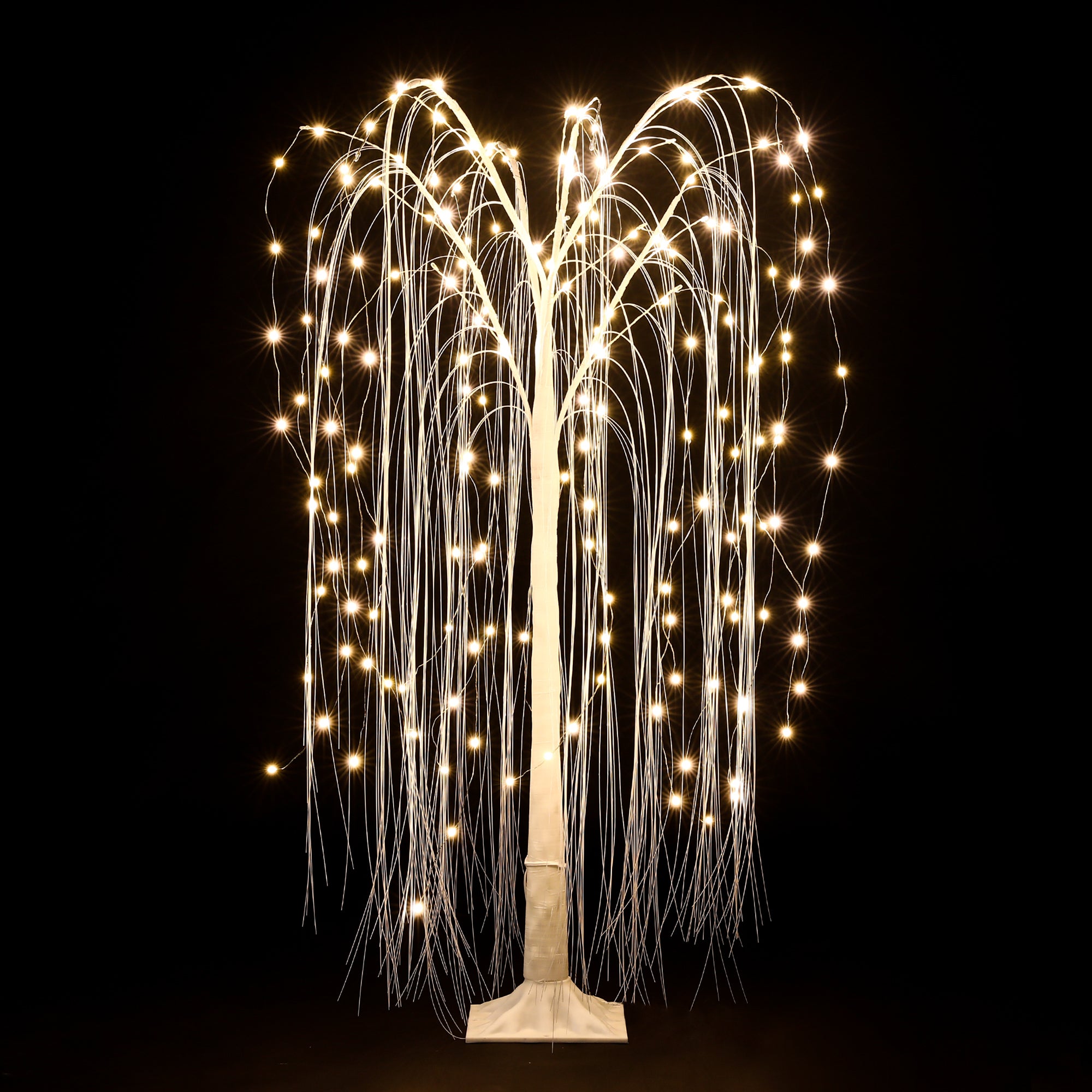 LED Willow Tree Lamp – White Branches with Warm White Lights, Adjustable Design, Remote & App-Controlled, for Indoor Decoration