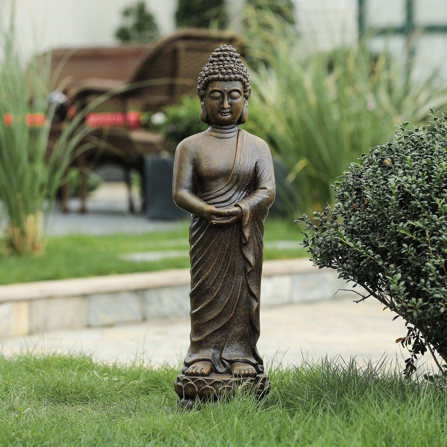 Peaceful Presence Buddha MgO Garden Statue