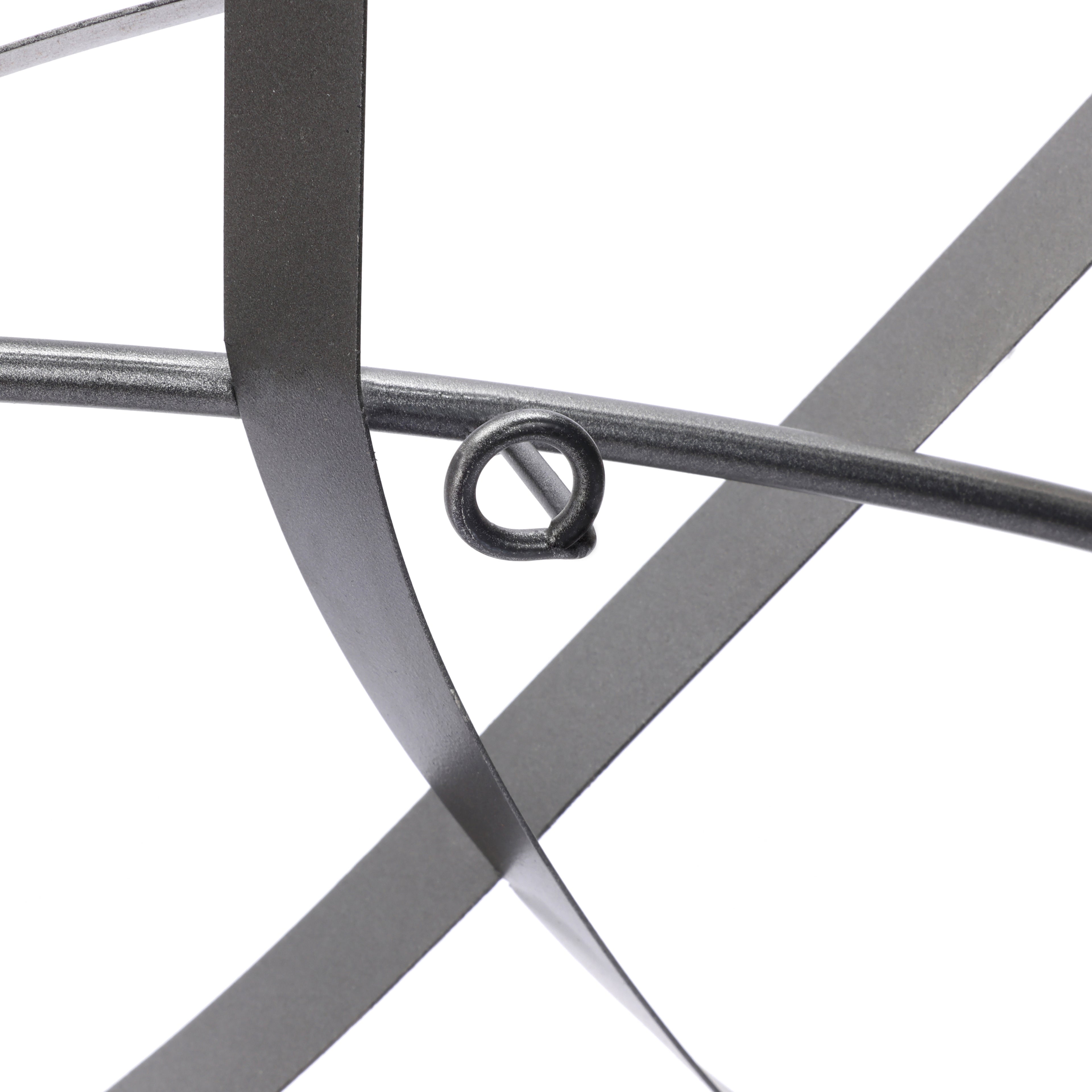 Silver and Gray Abstract Round Metal Wall Decor