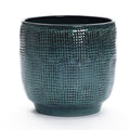 Marina Gray 12-Inch Round Ceramic Planter