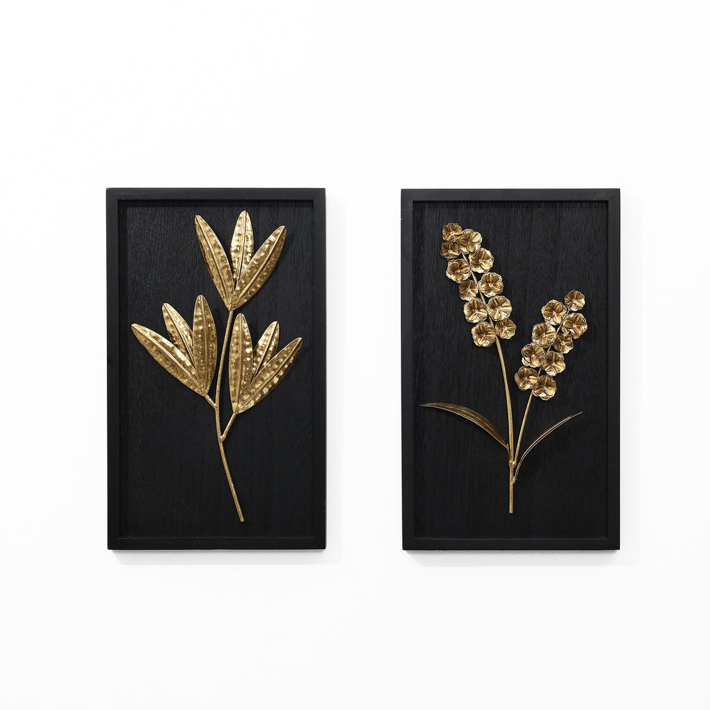 2-Piece Flower Bouquet Modern Wall Decor Set