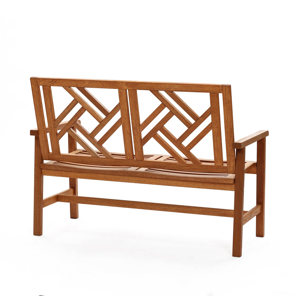 Carmel Solid Wood Outdoor Loveseat Park Bench