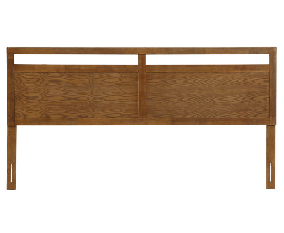 Farmhouse Double Panel Wood Headboard, King