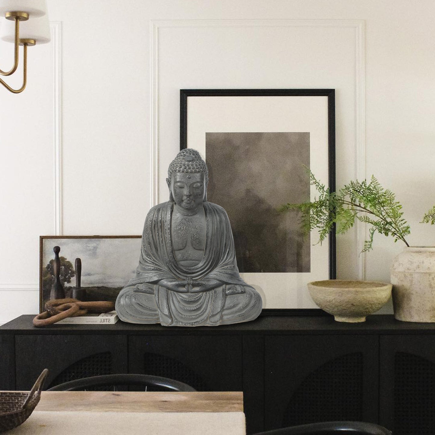 Serene Rest Buddha MgO Garden Statue
