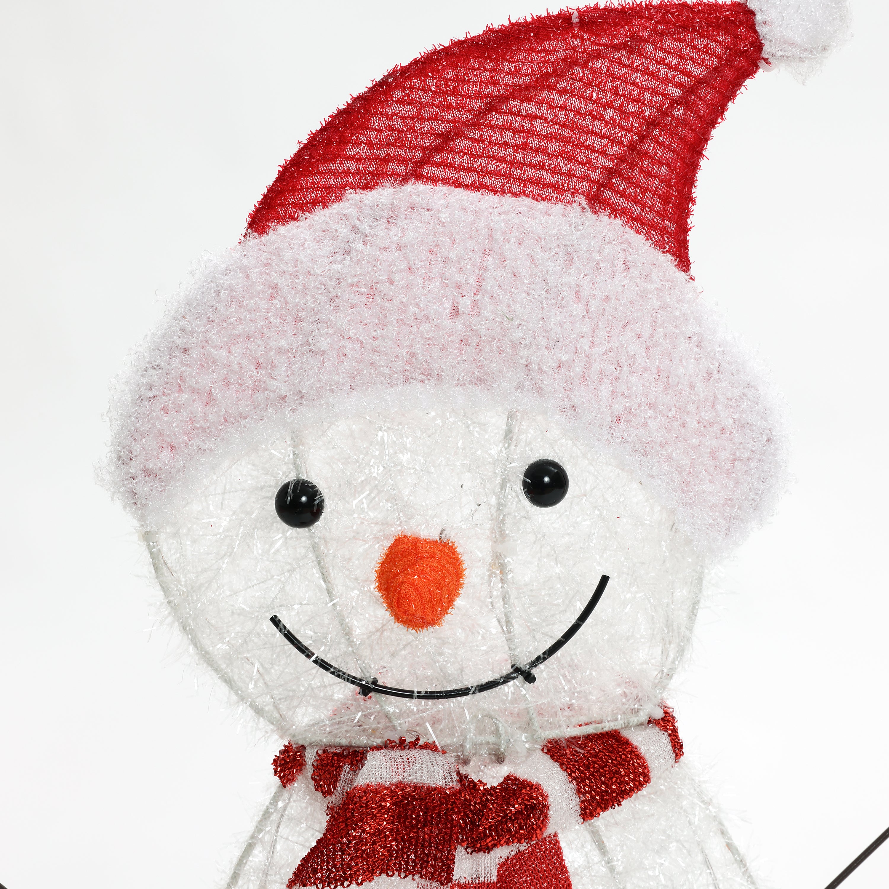 Snowman Family Trio Indoor and Outdoor Holiday Decoration with Lights