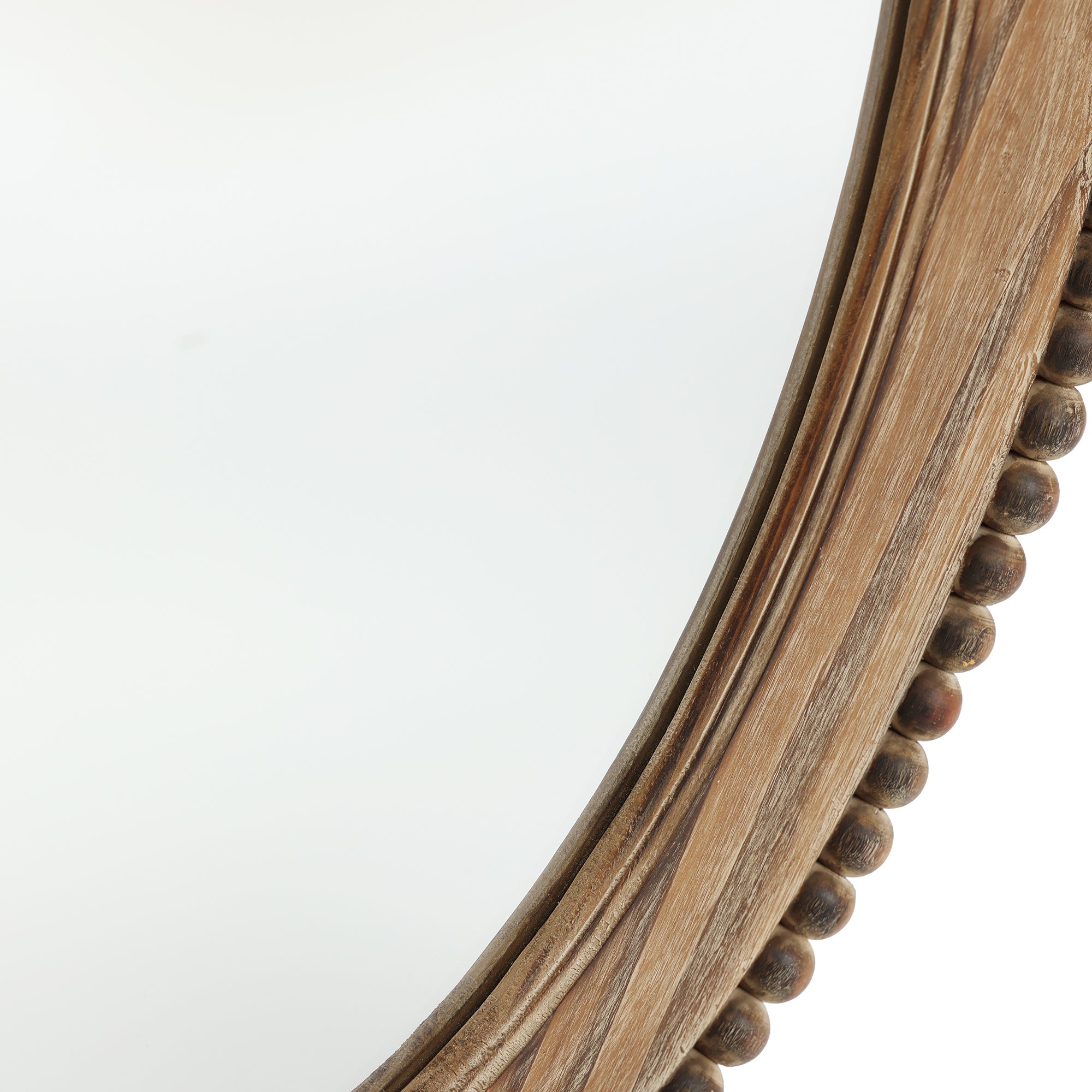 Cameo Wood Framed 32-Inch Oval Wall Mirror