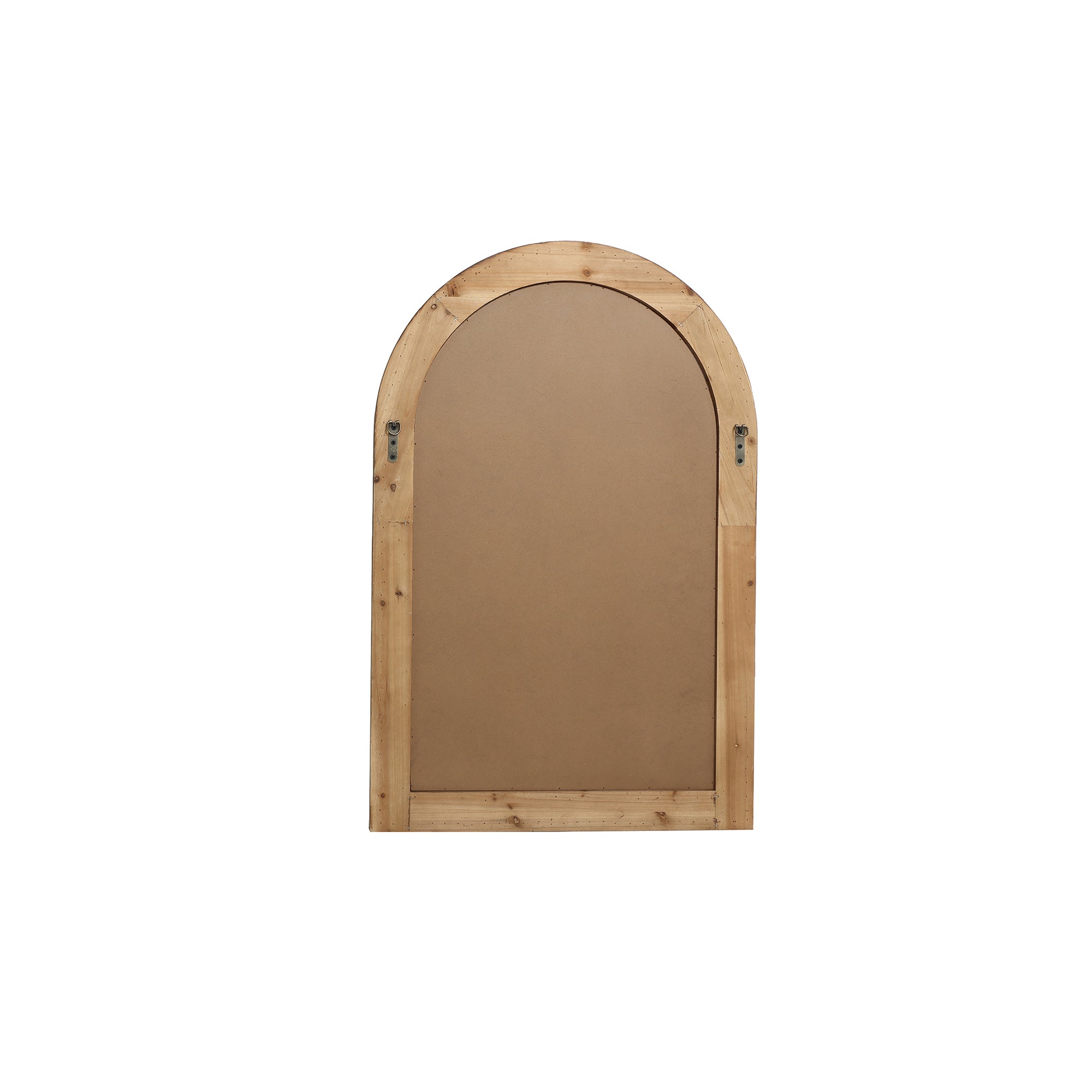 Wood Framed Arch Window Wall Mirror
