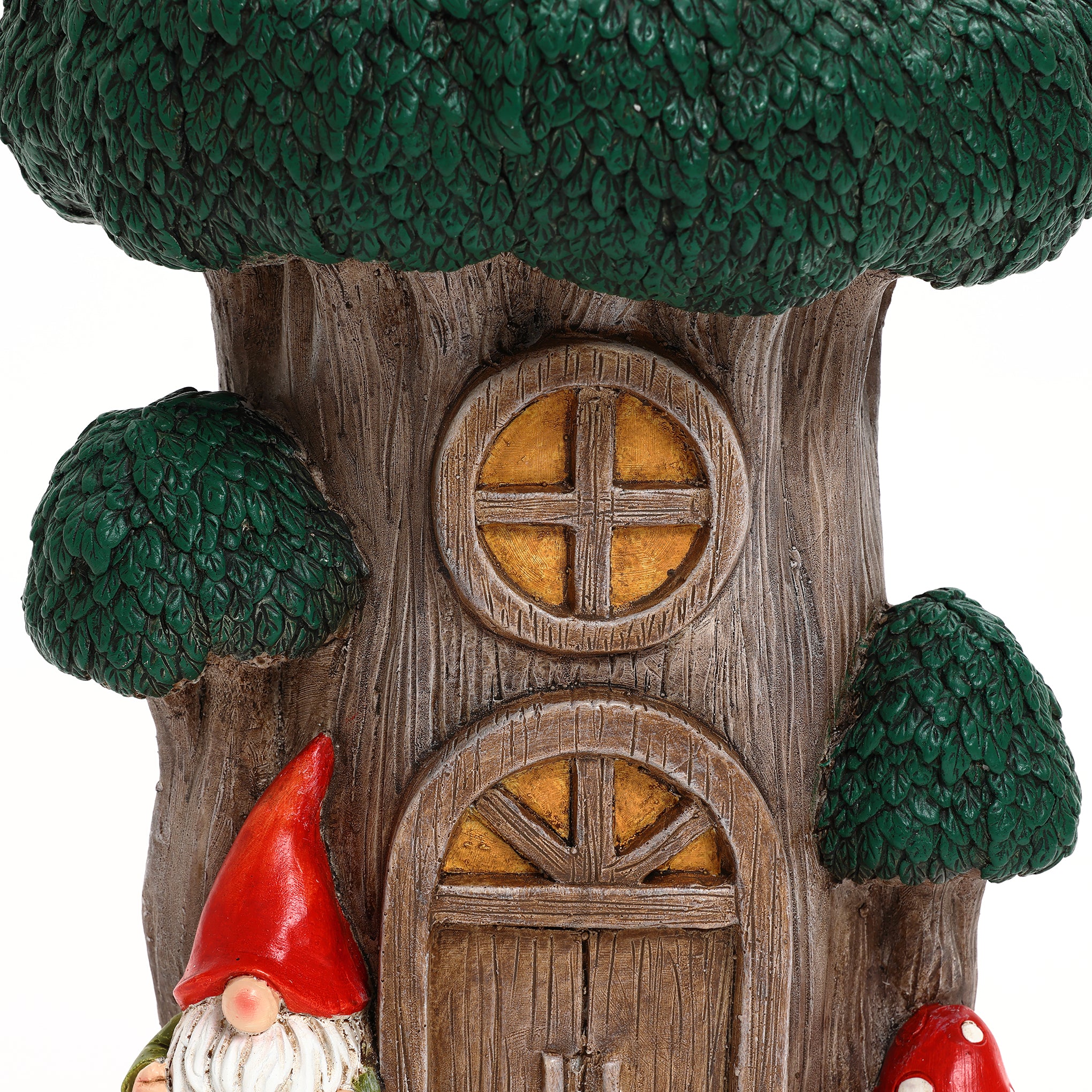 Gnome Tree Stump MgO Indoor and Outdoor Sculpture Side Table