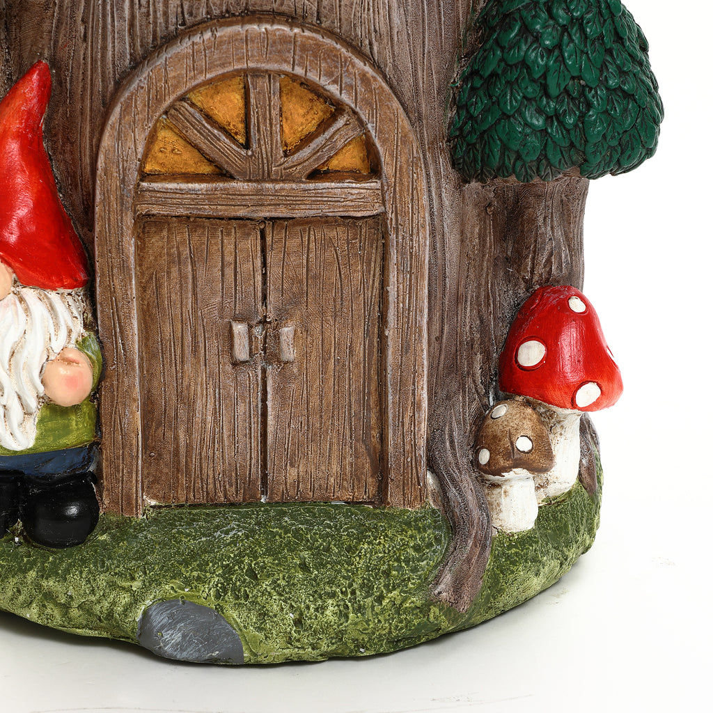 Gnome Tree Stump MgO Indoor and Outdoor Sculpture Side Table