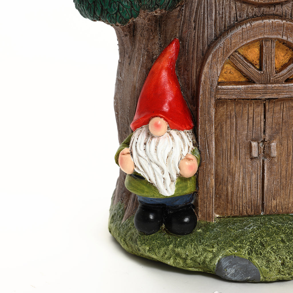 Gnome Tree Stump MgO Indoor and Outdoor Sculpture Side Table