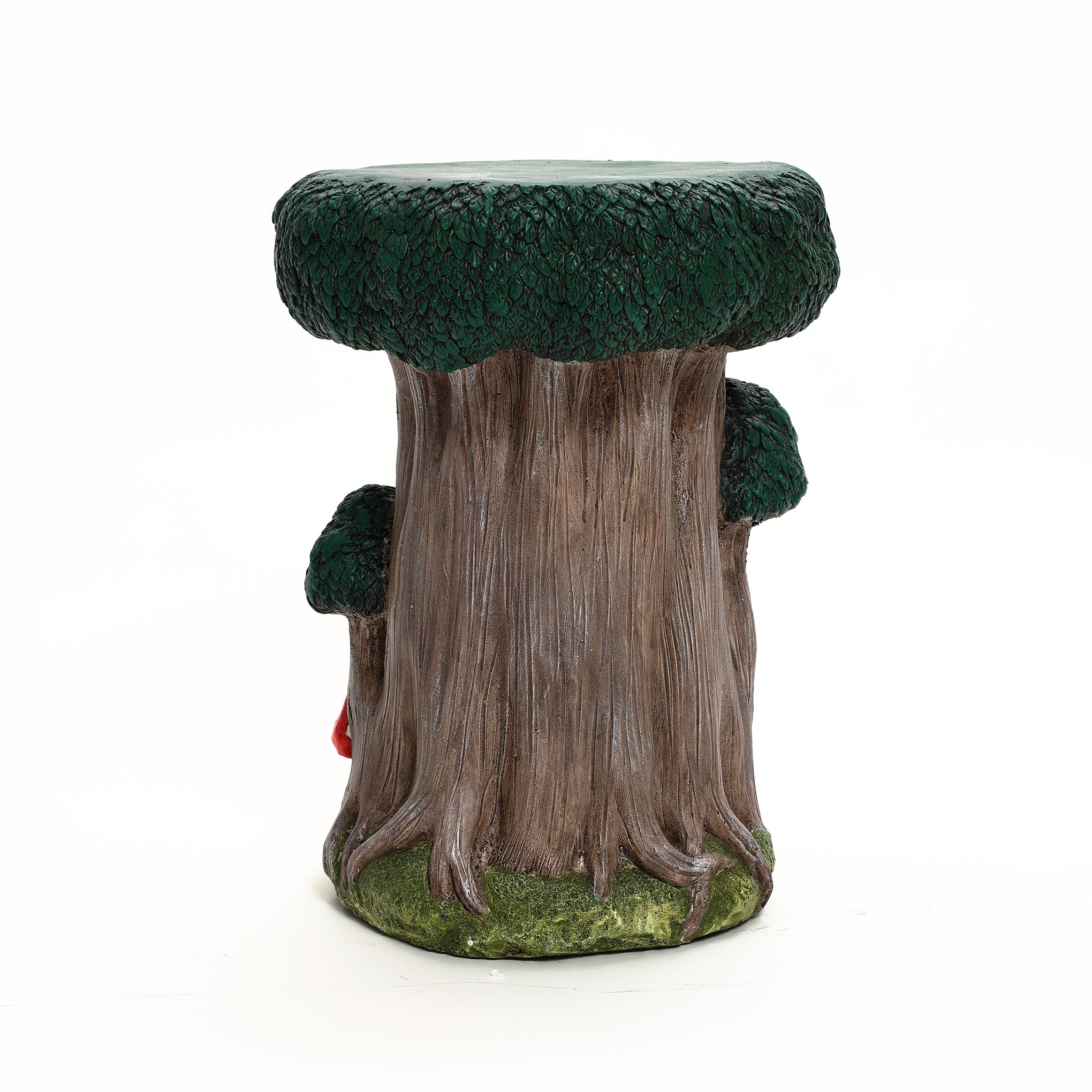 Gnome Tree Stump MgO Indoor and Outdoor Sculpture Side Table