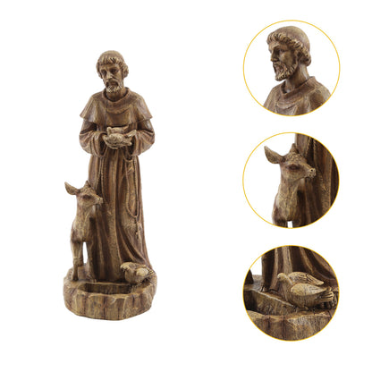 Saint Francis with Companions Garden Polyresin Statue