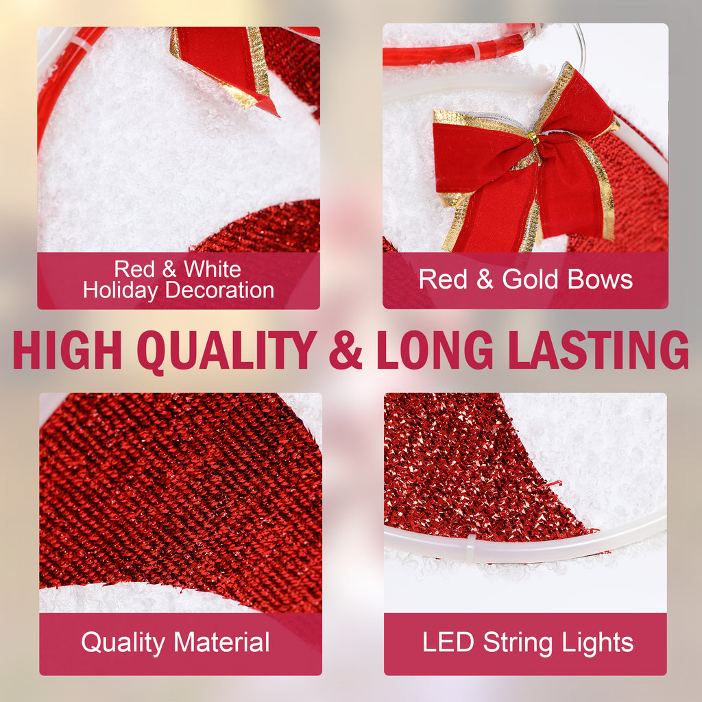 Peppermint Candy Lighted Holiday Decoration