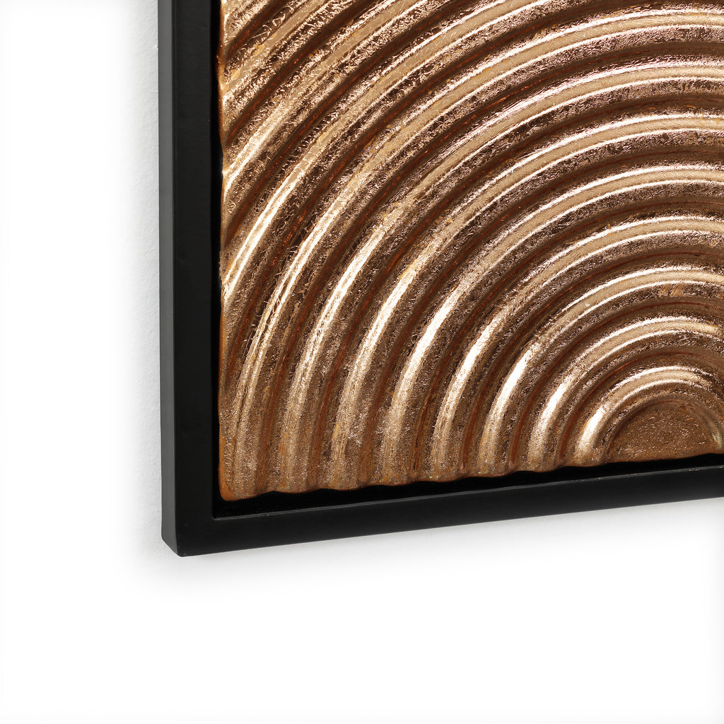 2-Pc Earth Tone Circles Abstract Rectangular Metal Wall Decor Set