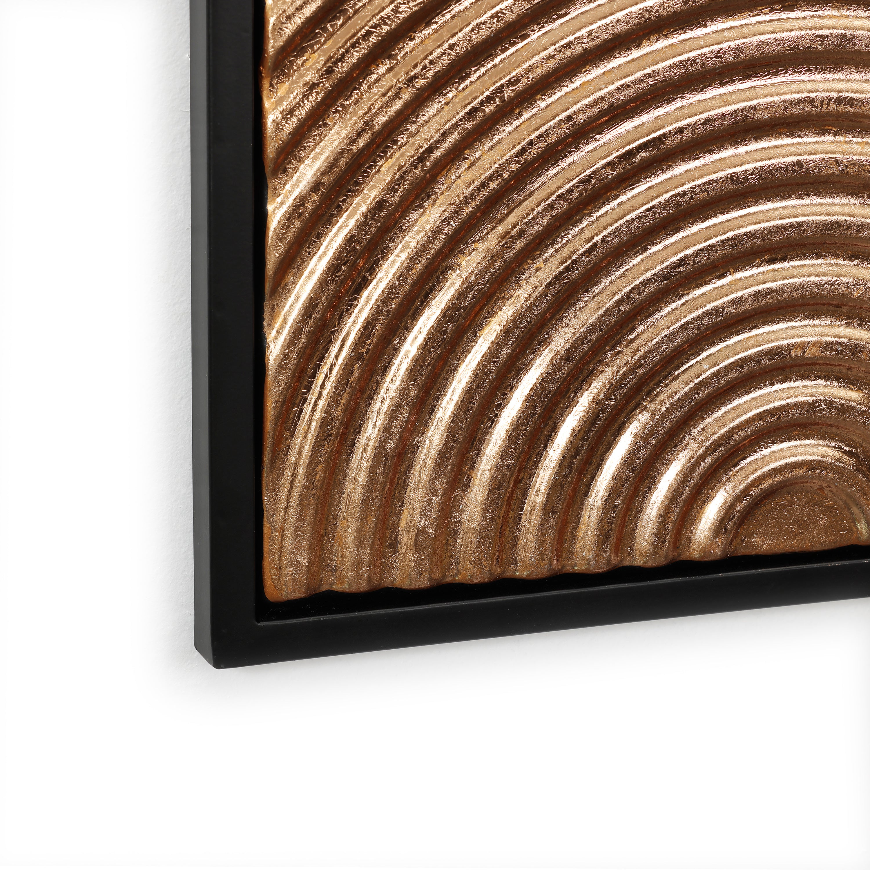 2-Pc Earth Tone Circles Abstract Rectangular Metal Wall Decor Set