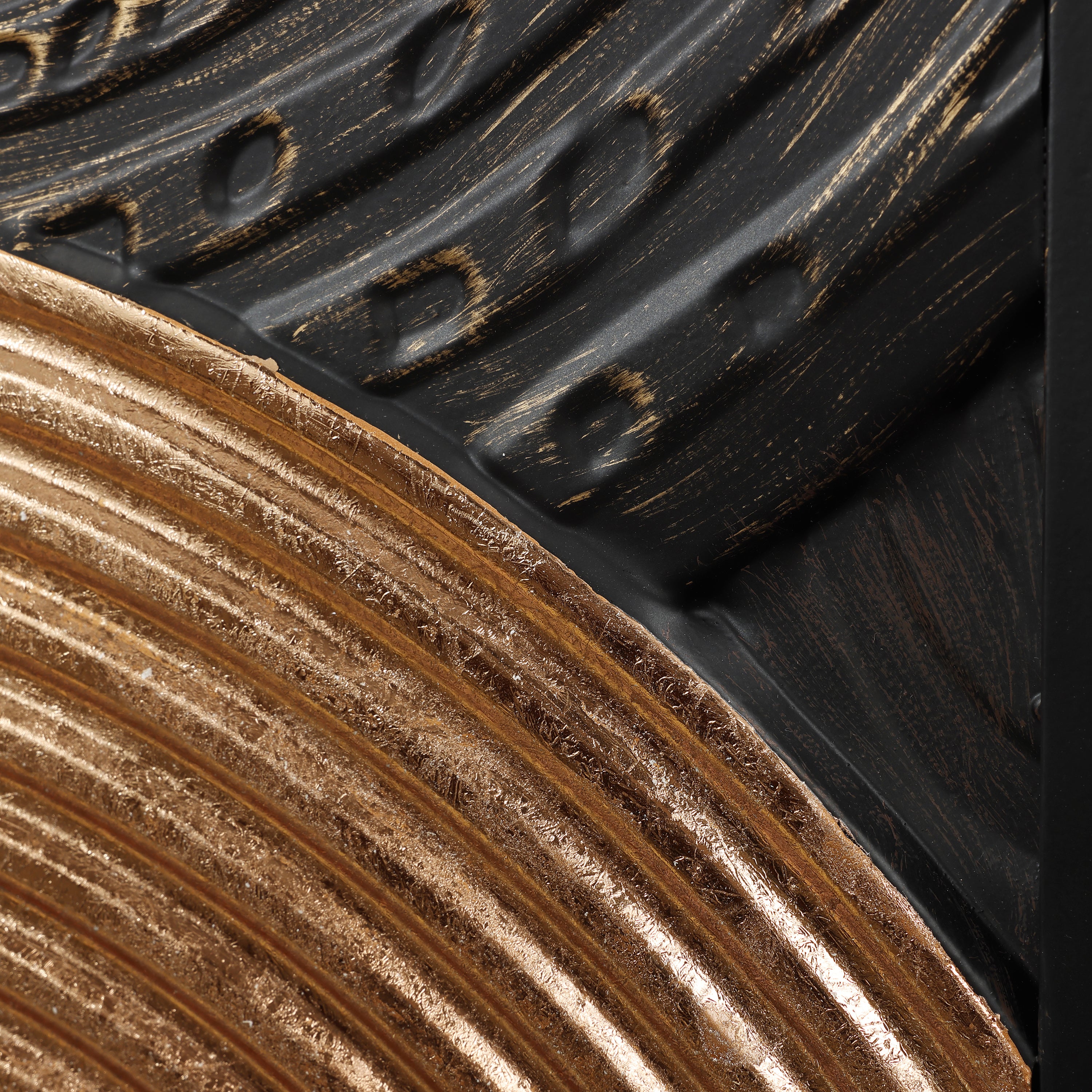 2-Pc Earth Tone Circles Abstract Rectangular Metal Wall Decor Set