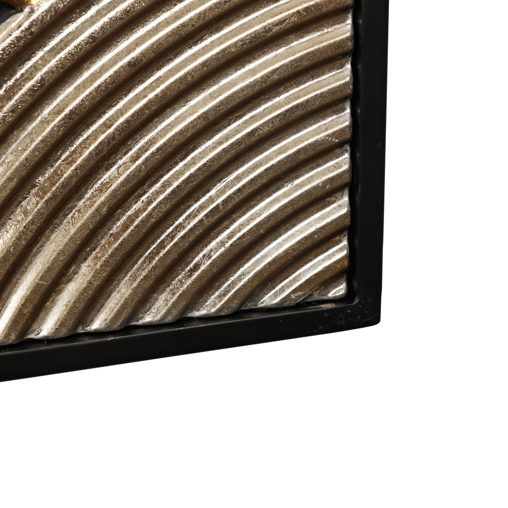 2-Pc Earth Tone Circles Abstract Rectangular Metal Wall Decor Set