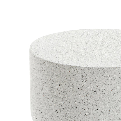 Rus323 Stool MgO Side Table, Gray
