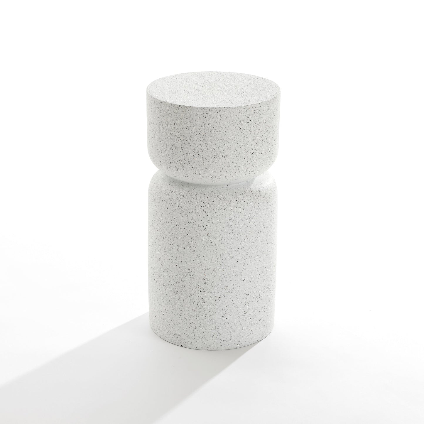Rus323 Stool MgO Side Table, Gray