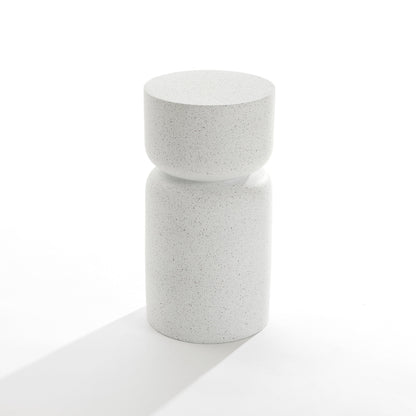 Rus323 Stool MgO Side Table, Gray
