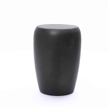 Mod324 Round MgO Accent Side Table, Black & Gold Specks