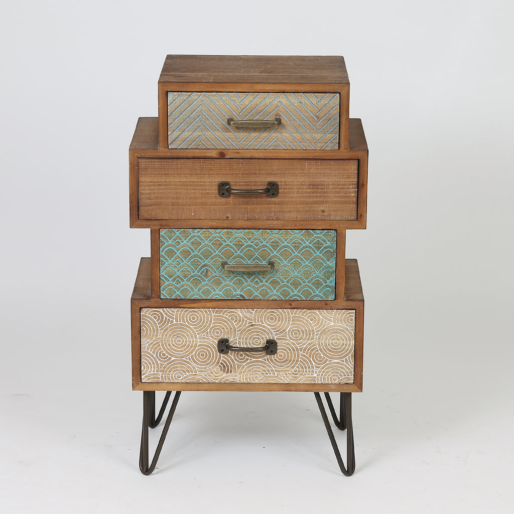 LangfordHome CHIC  Drawer Cabinet End Table