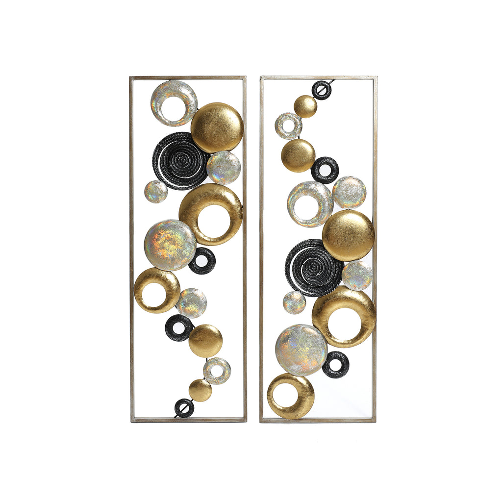 2-Piece Orbis Metal Wall Art Set, 36"