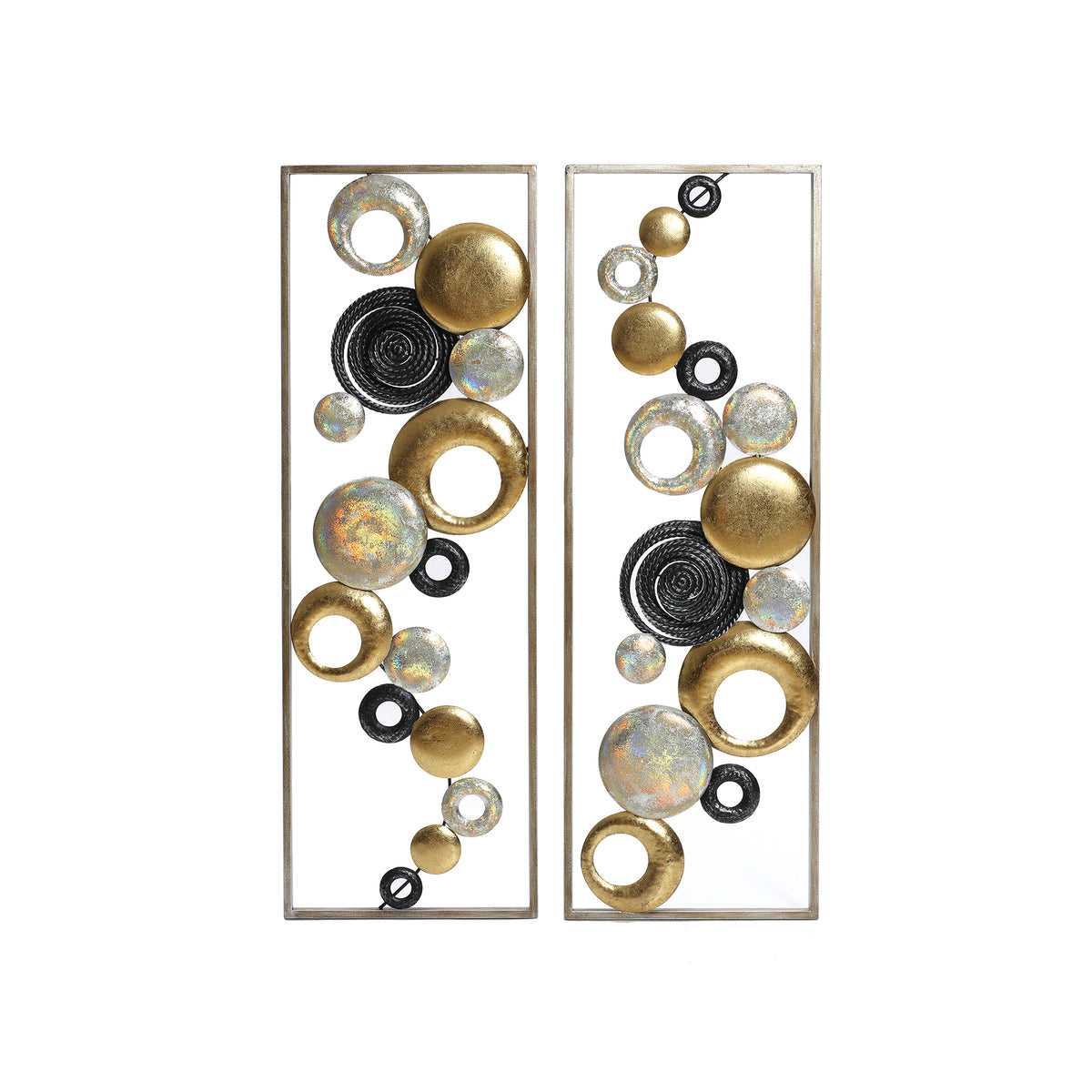 2-Piece Orbis Metal Wall Art Set, 36"