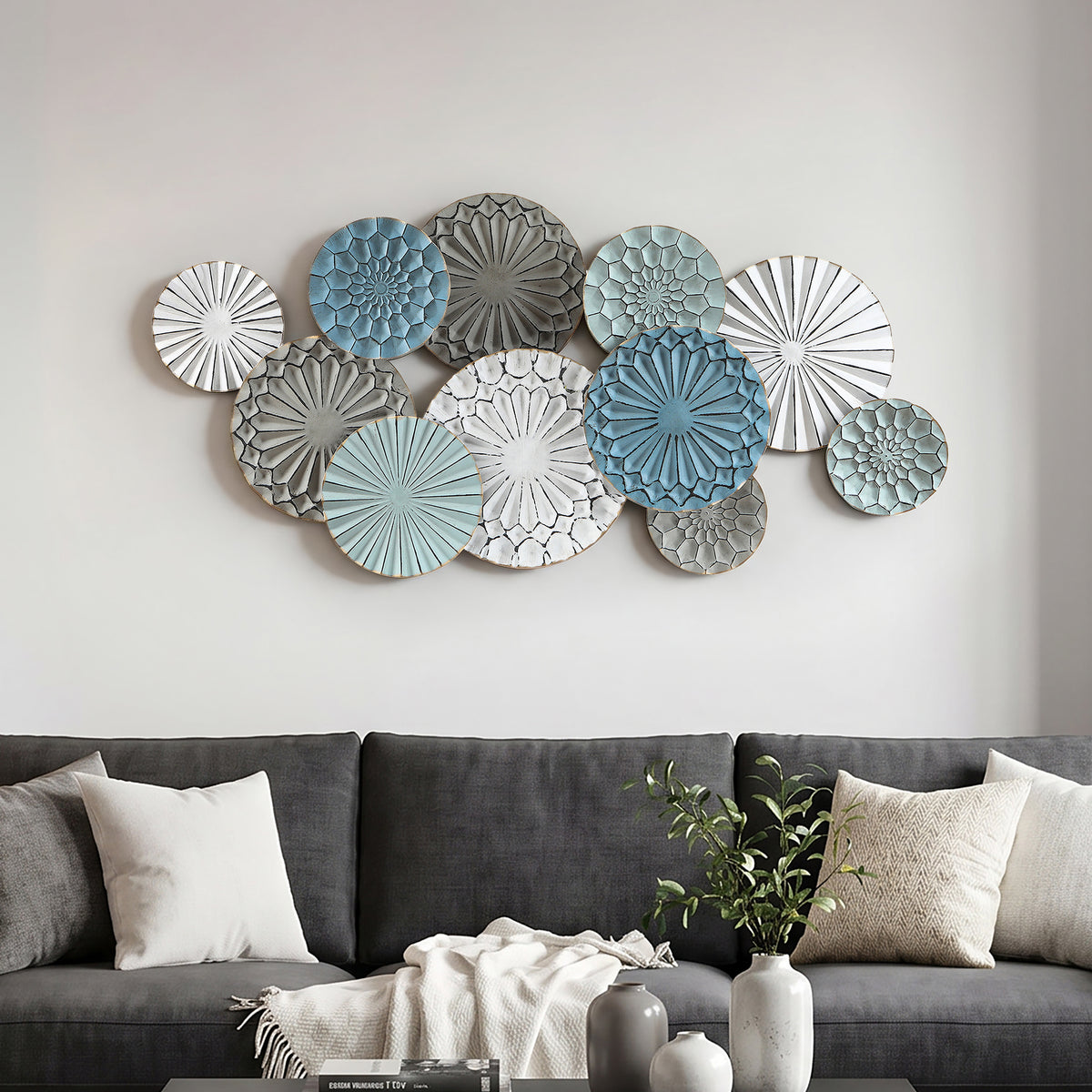 Abstract Eclipse Metal Wall Art, 48"