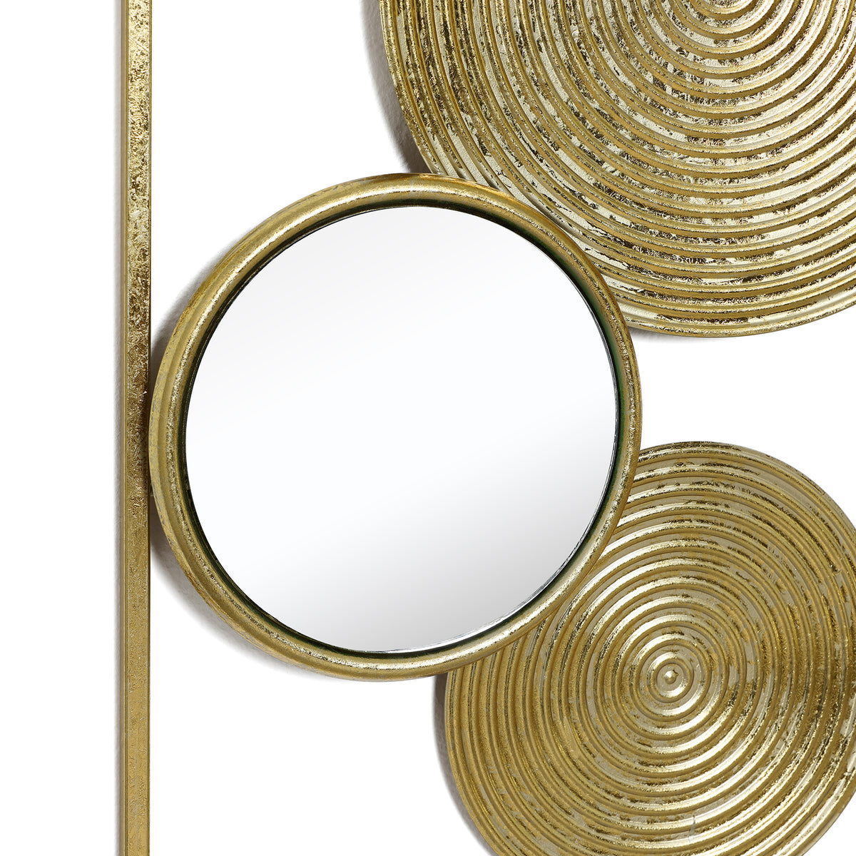 2-Piece Halo Mirrored Wall Art Set, 35.5"