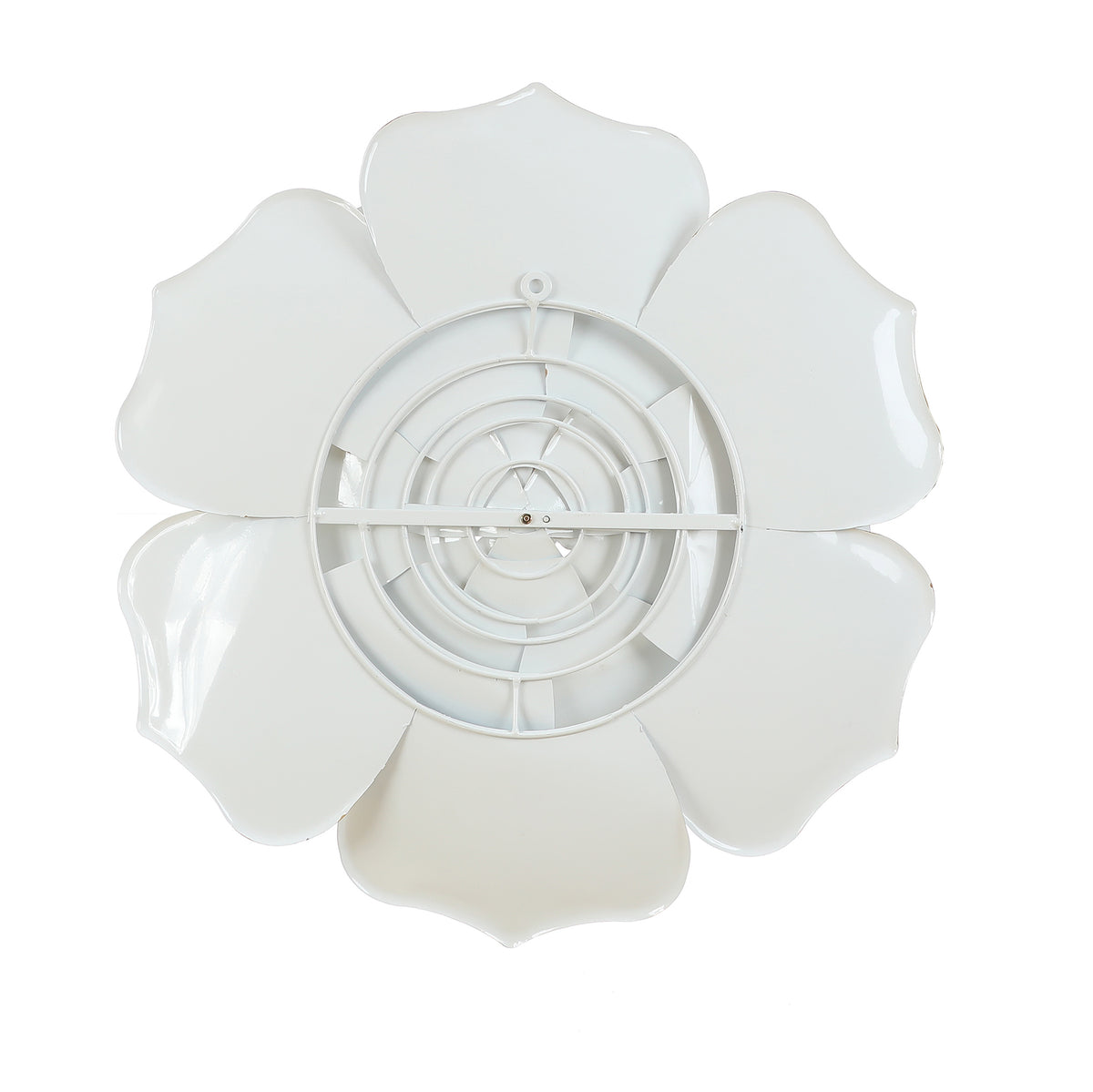 Bloom Metal Wall Art, White Gold, 25"
